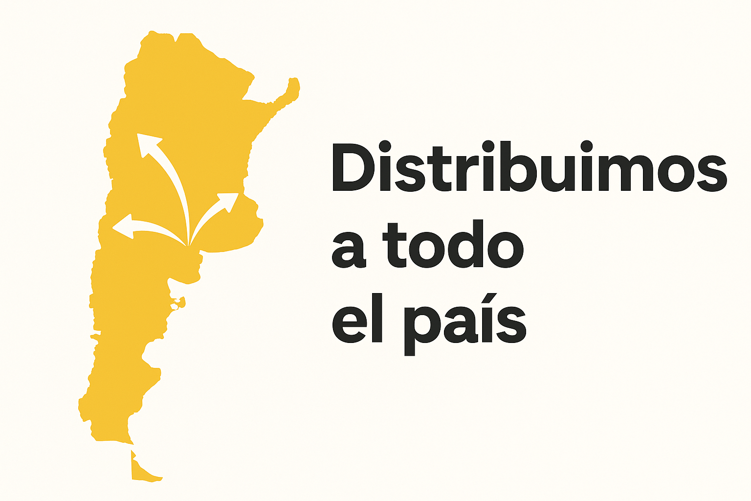 mapa de distribución de Arg